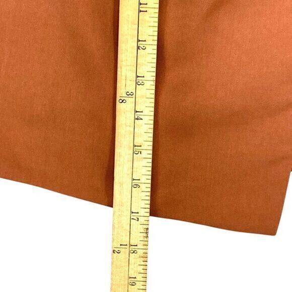 J.O.A. Wrap-Front Skirt Women Sz M Brown Rear Zip Asymmetrical Boho Coastal Mini - Picture 10 of 12